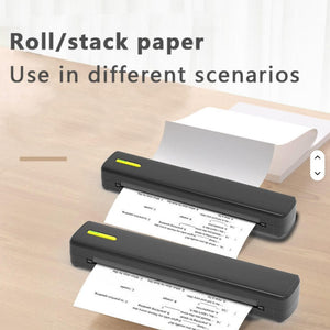 C80 A4 Portable Wireless Thermal Printer (Inkless, USB + Bluetooth) + A4 paper pack image 1