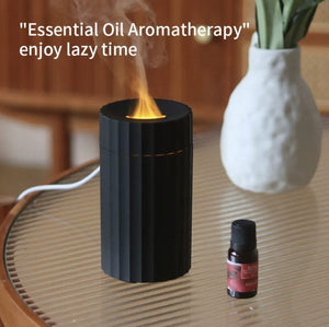 Colorful Flame Aroma Diffuser – Car & Home Humidifier | USB Rechargeable | 100ml with 50ml Essential Oil Free image 4