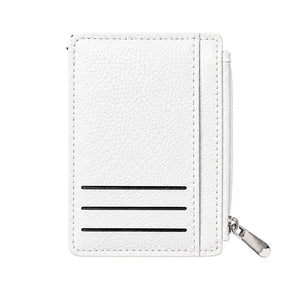 Slim Card Holder Wallet with Zipper Coin Pocket – Compact RFID Style Card Wallet for Women image 4