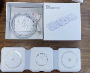 3-in-1 Magnetic Wireless Charger | 20W Fast Charging Foldable Station for iPhone, Watch & Earbuds image 2