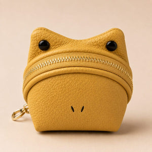Cute Frog Coin Purse Keychain for Women & Kids | Mini Zip Wallet image 5