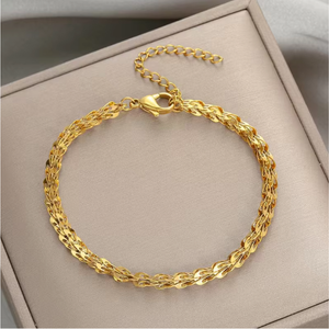 18K Gold Plated Adjustable Charm Bracelet for Women image 3