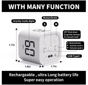 Productivity Digital Visual Timer – Gravity Flip Cube Timer (Pomodoro cube) image 2