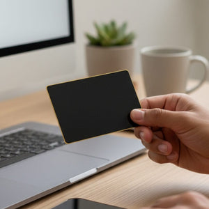 Premium Metal NFC Enabled Blank Business Card β Laser Engraving Ready (NFC & Non-NFC Variants) image 2