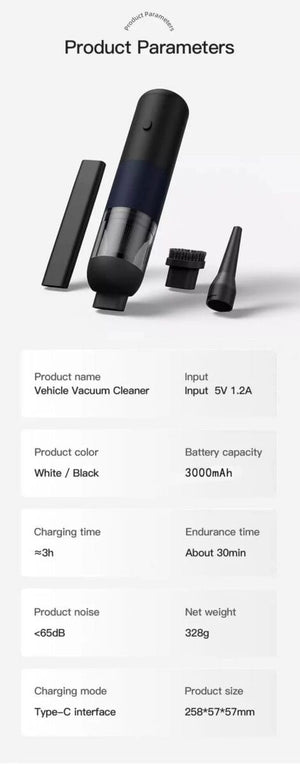 Portable 4000Pa Car Vacuum Cleaner with HEPA Filter image 8