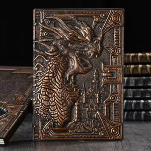 Vintage Style Dragon Print Hardcover Journal Notebook (80 GSM, 100 Sheets) image 3