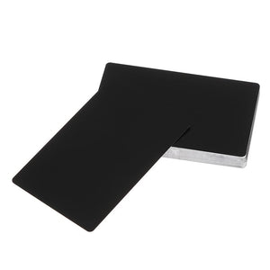 50 Pack Aluminum Engraving Business Cards – ATM Card Size (Metal Business Cards) - Black image