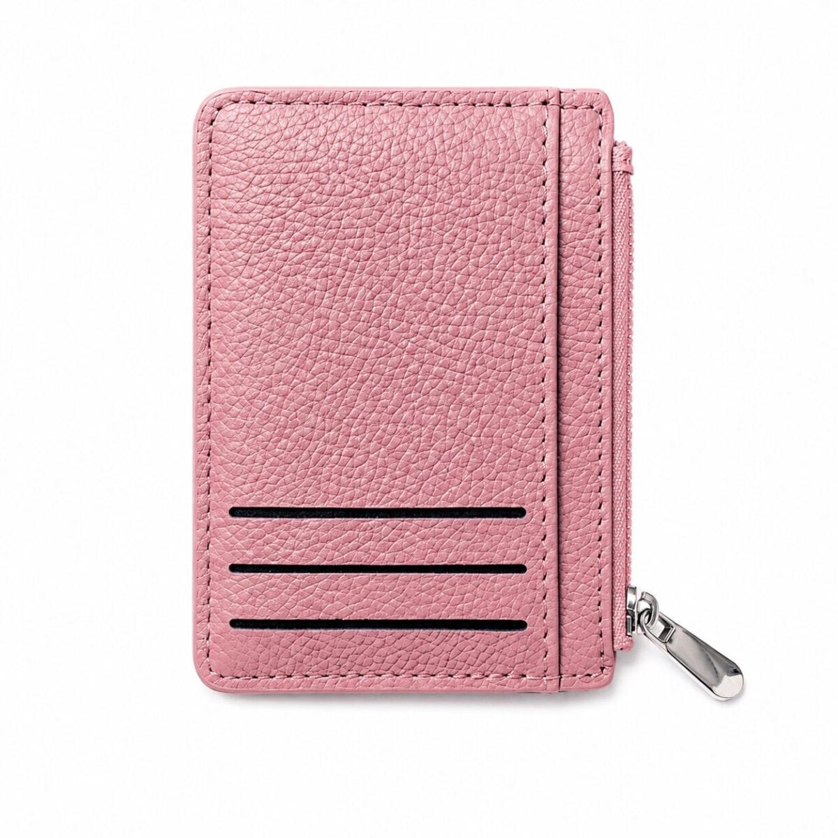 Slim Card Holder Wallet with Zipper Coin Pocket – Compact RFID Style Card Wallet for Women image 6