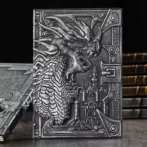 Vintage Style Dragon Print Hardcover Journal Notebook (80 GSM, 100 Sheets) image 7