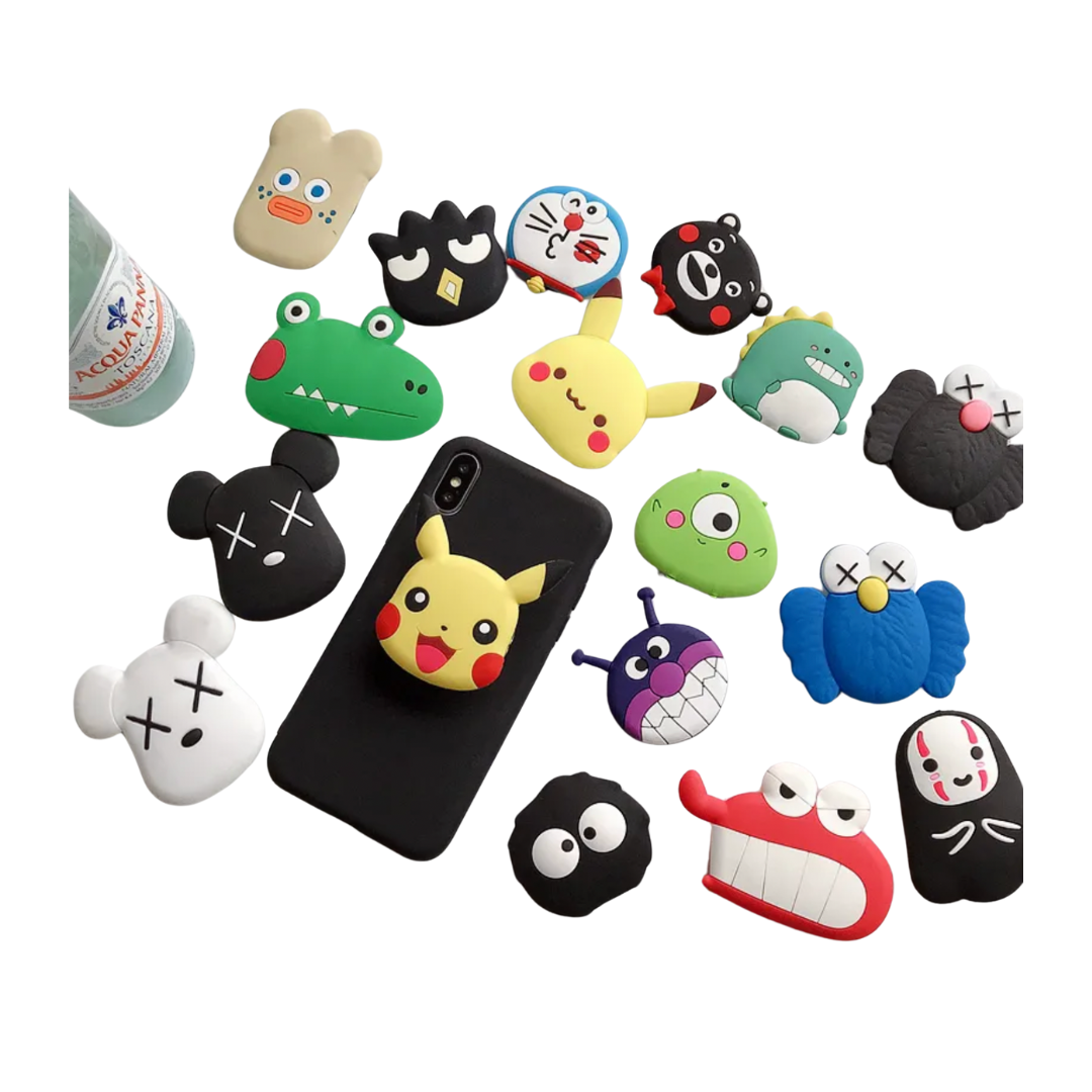 Cute Animal-Themed Phone Grips – Phone Popsocket Cartoon Style image 1
