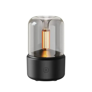 Flame Aroma Diffuser with Candlelight Glow &amp; Timer | 50ml Essential Oil Free image 0