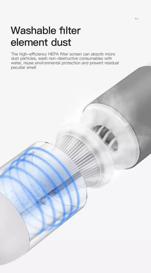 Portable 4000Pa Car Vacuum Cleaner with HEPA Filter image 5