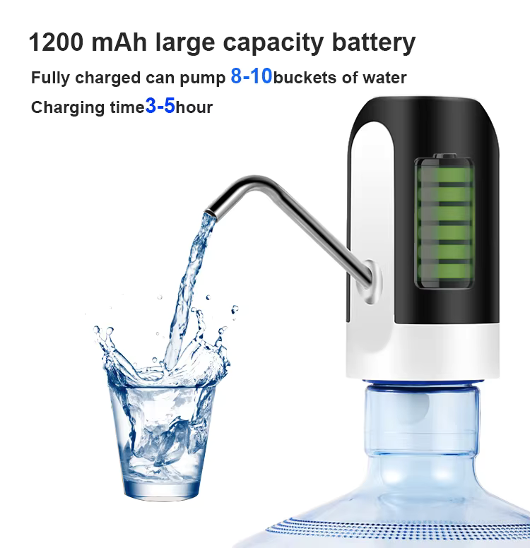 Small Portable USB Rechargeable Water Dispenser Pump | 1200mAh image 6
