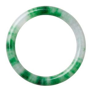 Premium Green Jade Stone Bangle Bracelet for Women – Elegant Natural Pattern Luxury Kada - 62 MM image