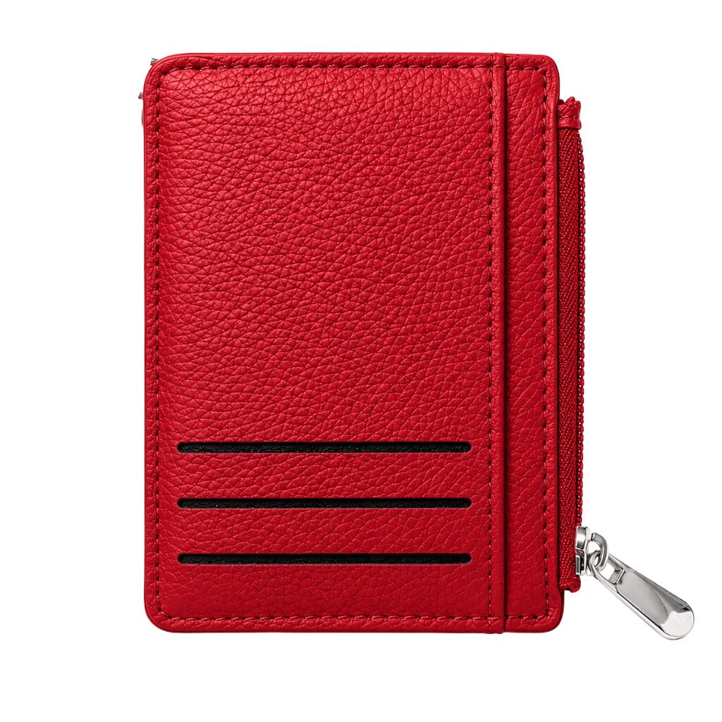 Slim Card Holder Wallet with Zipper Coin Pocket – Compact RFID Style Card Wallet for Women image 5