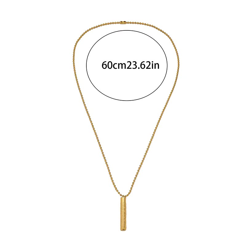 Cylindrical Ayatul Kursi Stainless Steel Pendant Necklace image 4