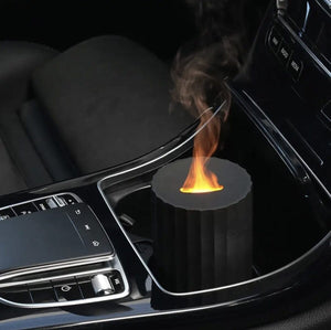 Colorful Flame Aroma Diffuser – Car &amp; Home Humidifier | USB Rechargeable | 100ml with 50ml Essential Oil Free image 3