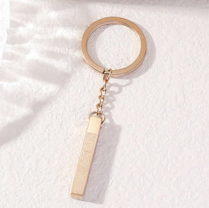 Allah Ayatul Kursi Islamic Keychain – Waterproof Stainless Steel image 0