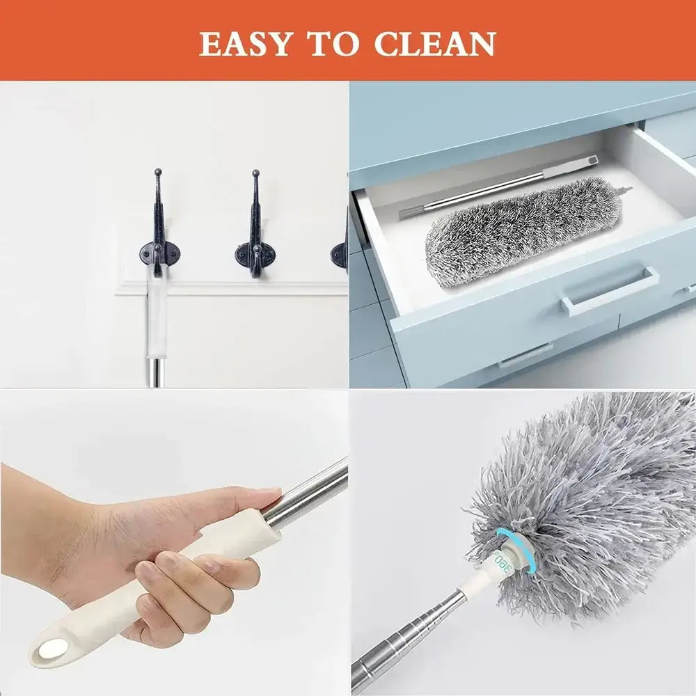 100-Inch Microfiber Fan Cleaner Duster with Bendable Head image 3