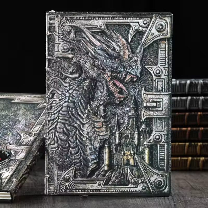 Vintage Style Dragon Print Hardcover Journal Notebook (80 GSM, 100 Sheets) image 6