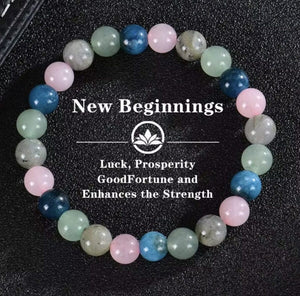 Natural Stone Beaded Bracelet Unisex Stylish Gemstone Jewelry image 4